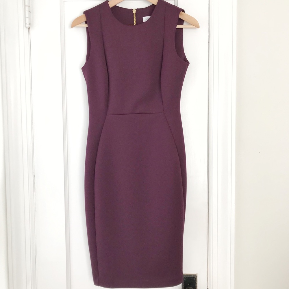 Calvin Klein neoprene sheath dress